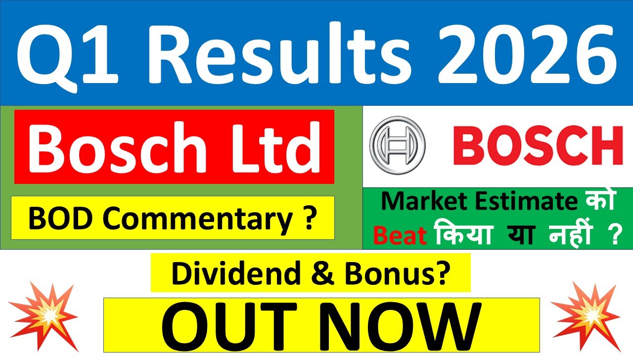 BOSCH Q1 results 2026 | BOSCH results today | BOSCH Share News | BOSCH Share latest news today
