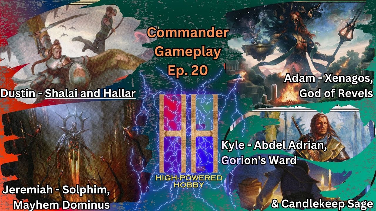 Commander Gameplay Ep.20 Xenagos v Solphim v Shalai and Hallar v Abdel & Candlekeep MTG EDH