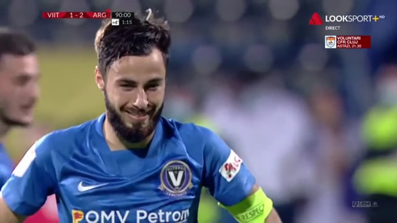 GOOOL! Viitorul - FC Argeș 2-2. Ciobanu înscrie din penalty! Matei, eliminat!