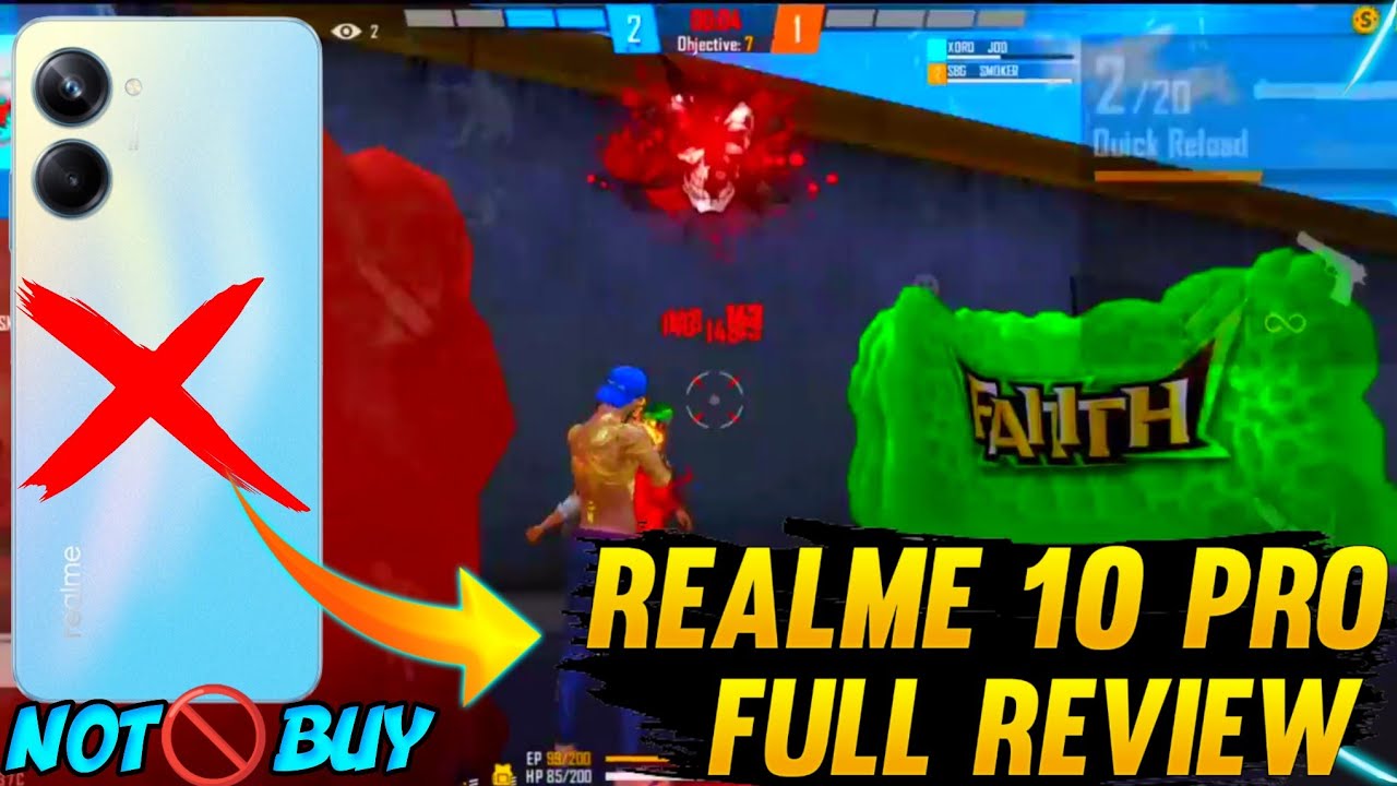 Realme 10 Pro Free Fire Test Gameplay || Realme 10 Pro Gaming Test Full Review