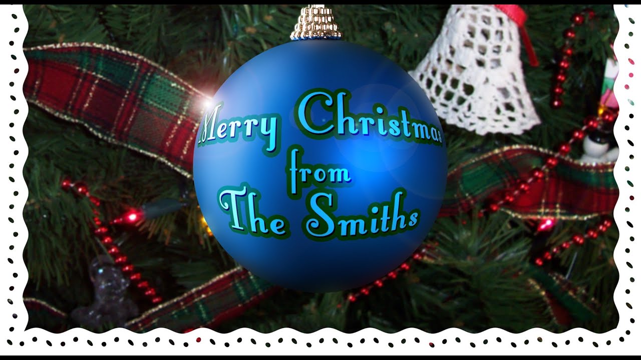 Photoshop: How to Make a Custom, Christmas card with Your Own Greeting on a Christmas ball ornament.