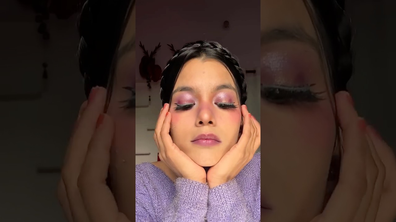 Day - 10 of creating Pinterest inspired look 💜 #youtubeshorts #trand #tranding #30daychallenge