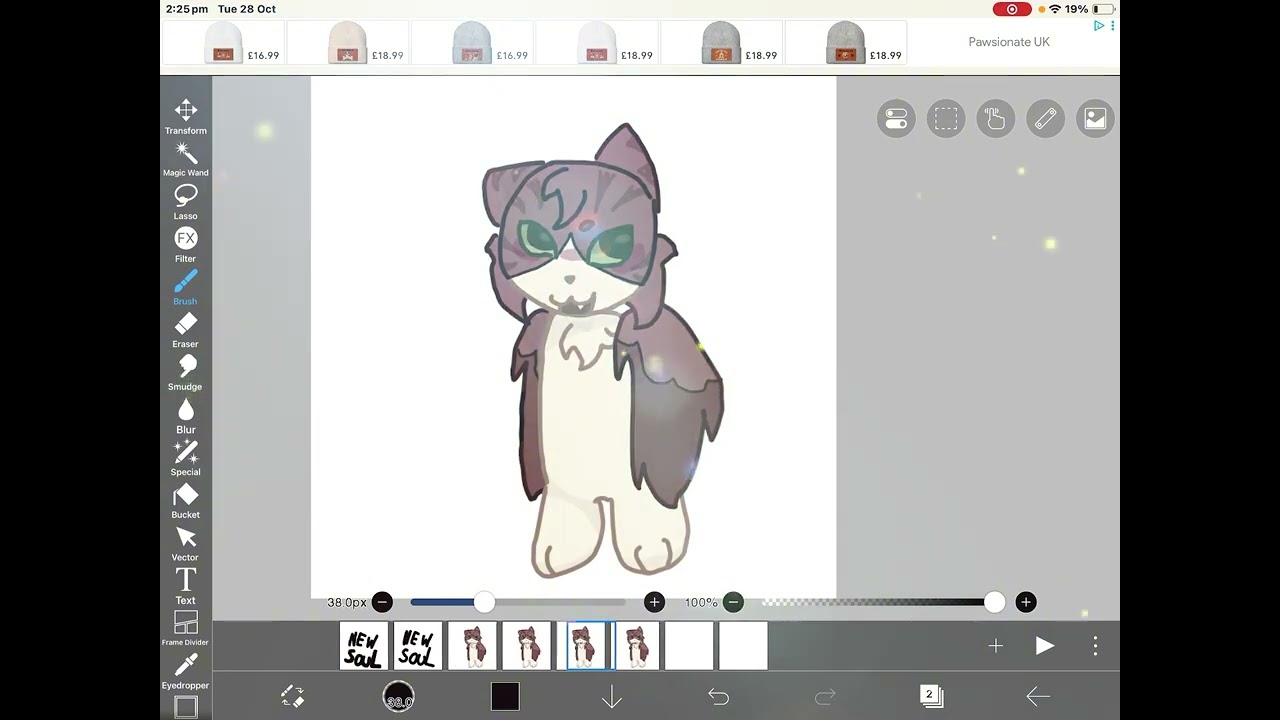 MEOWL!!! #ibispaintx #newsoul copywright attacking this audio bro