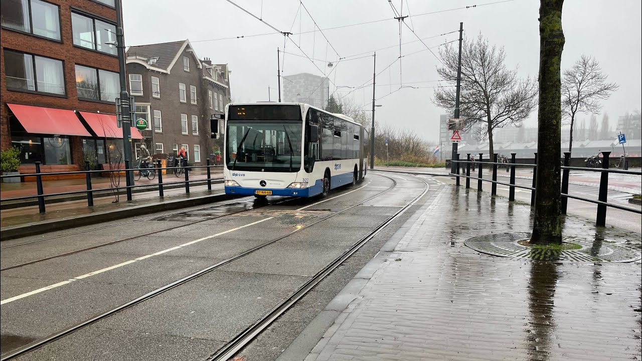 Mercedes benz citaro G op lijn 43 van Amsterdam CS Naar Azartplein