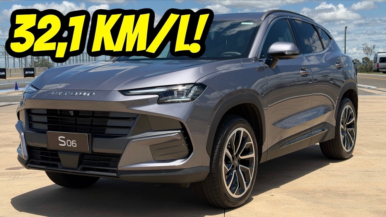 NOVO JETOUR S06 - FAZ 32,1 KM/L E CUSTA MENOS QUE BYD!