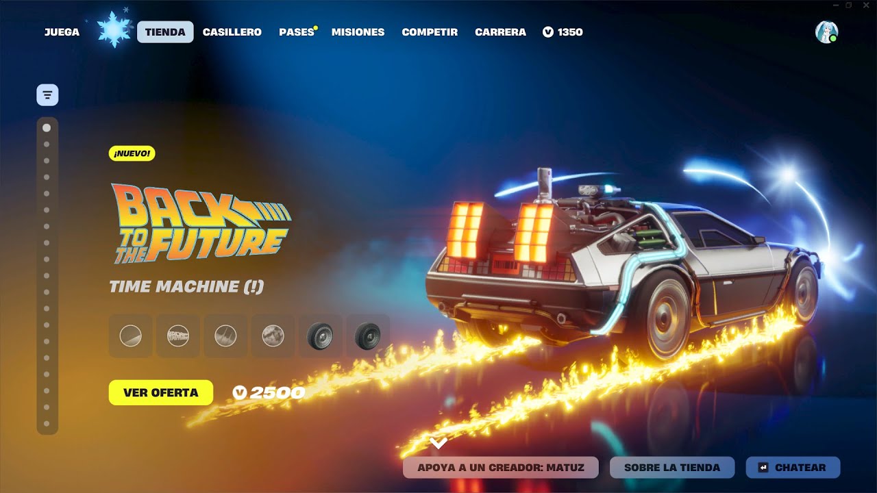 YA LLEGA la SKIN de DOC BROWN & el DELOREAN a la NUEVA TIENDA de HOY en FORTNITE!