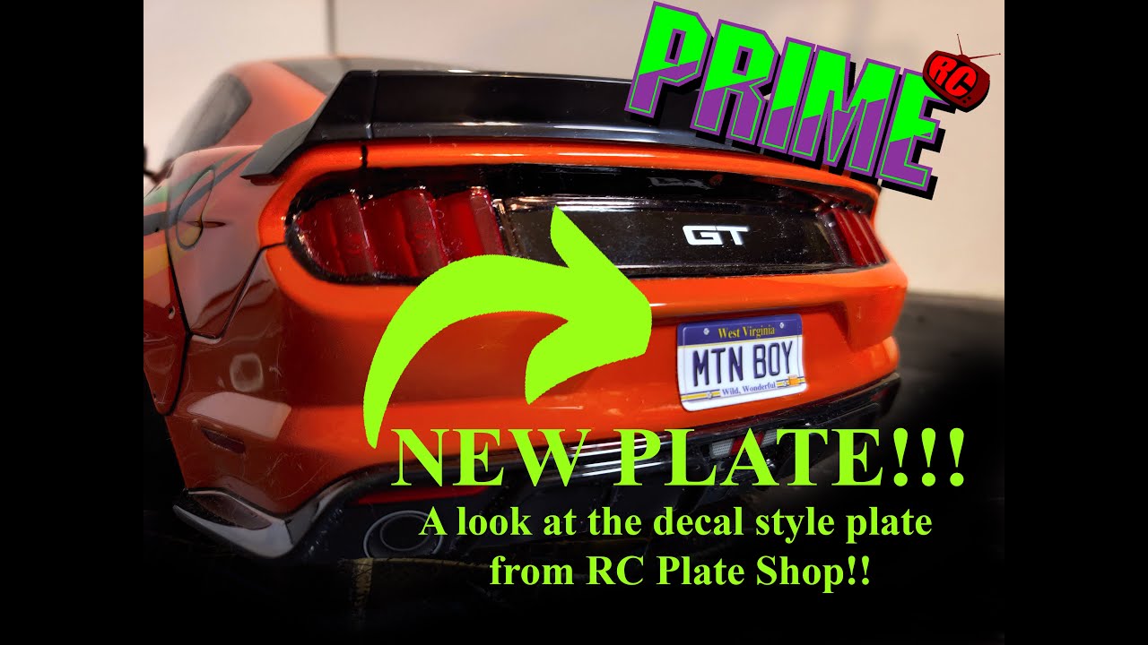 Prime RC: RC Plate Shop Plate added to the Drift Mustang Review