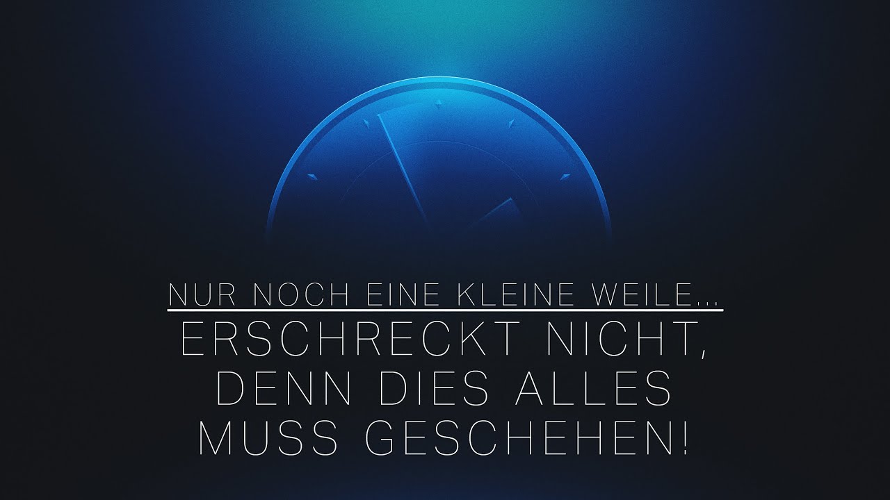 Erschreckt nicht, denn dies alles muss geschehen // Daniel Siemens