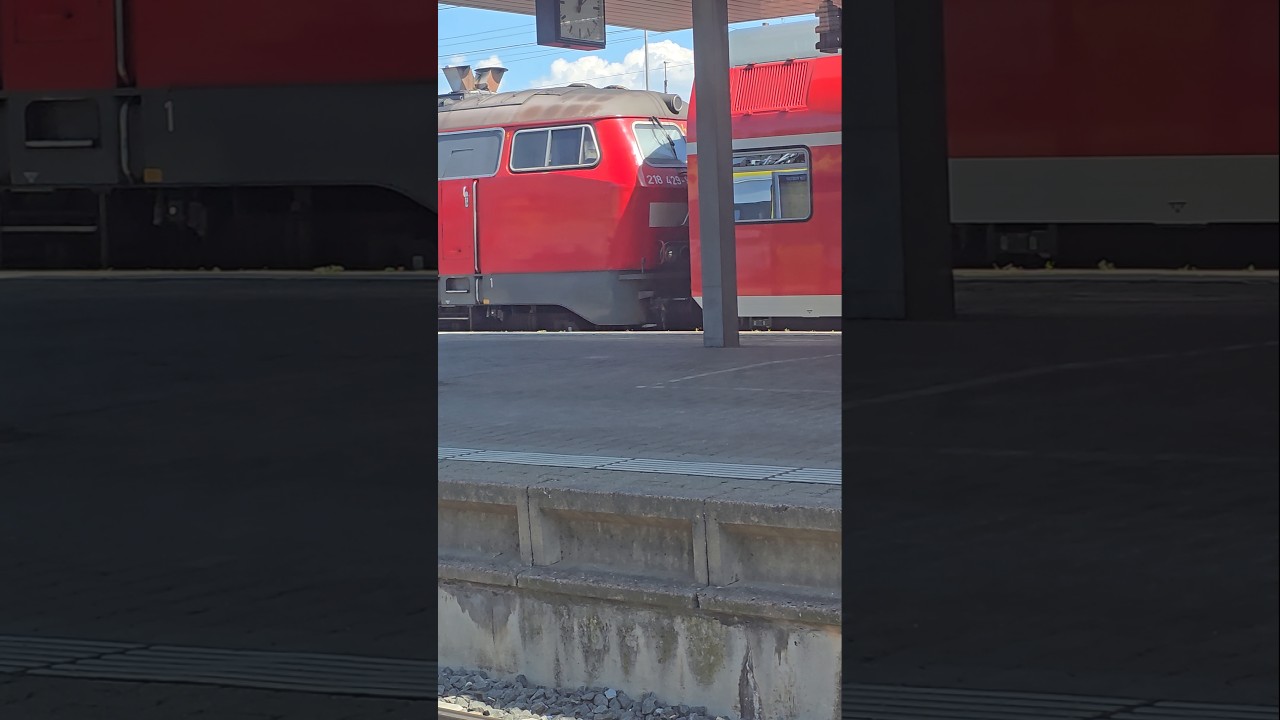 DB 218 429-9 in Basel Bad Bf Schweiz🇨🇭#deutschebahn #trainspotting #br218 #shorts #yt