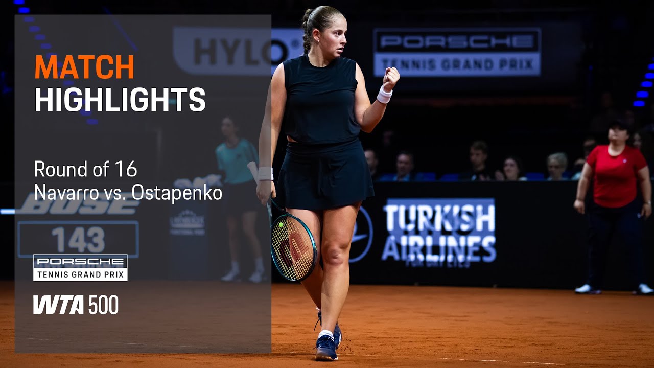 Porsche Tennis Grand Prix | 04/17/2025 | Match Highlights | Navarro vs. Ostapenko