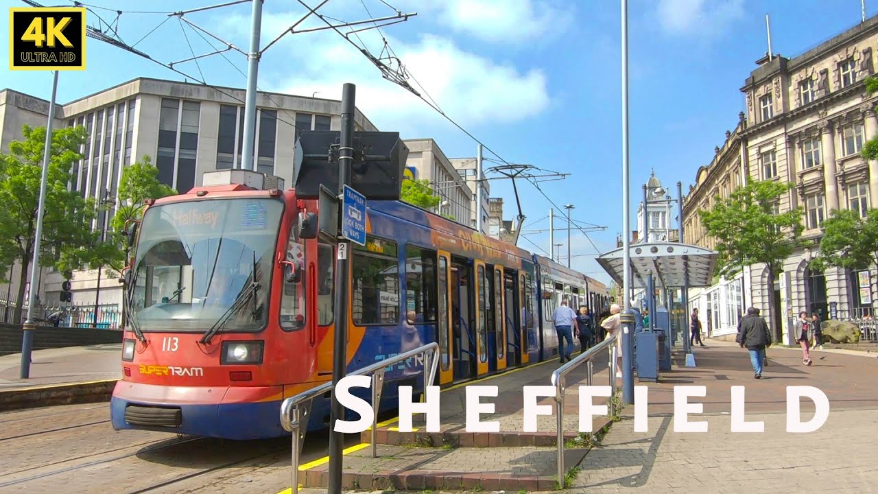 🇬🇧 Walking in Sheffield - Castlegate to Devonshire Green via City Centre, Orchard Sq, Division St