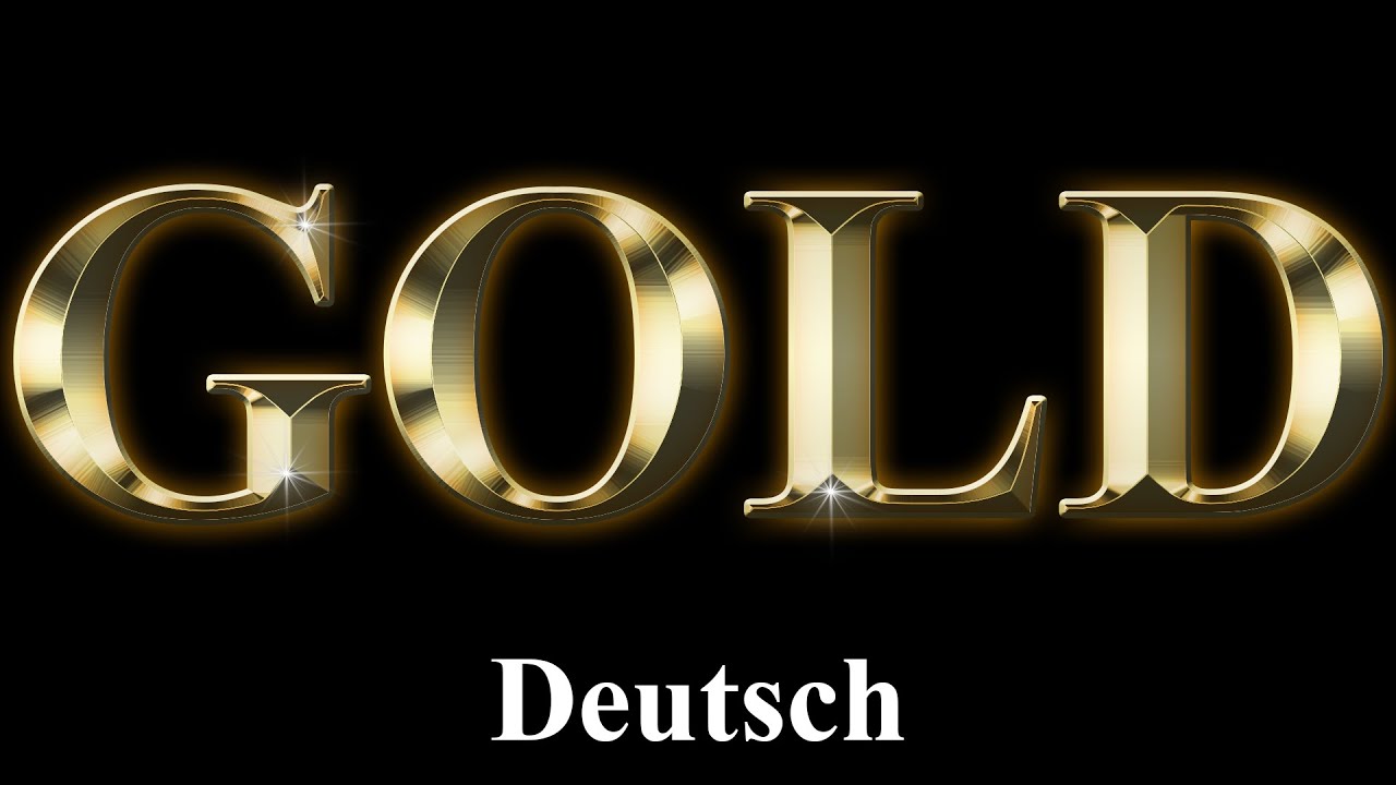 Gold Schrift mit Photoshop erstellen / German