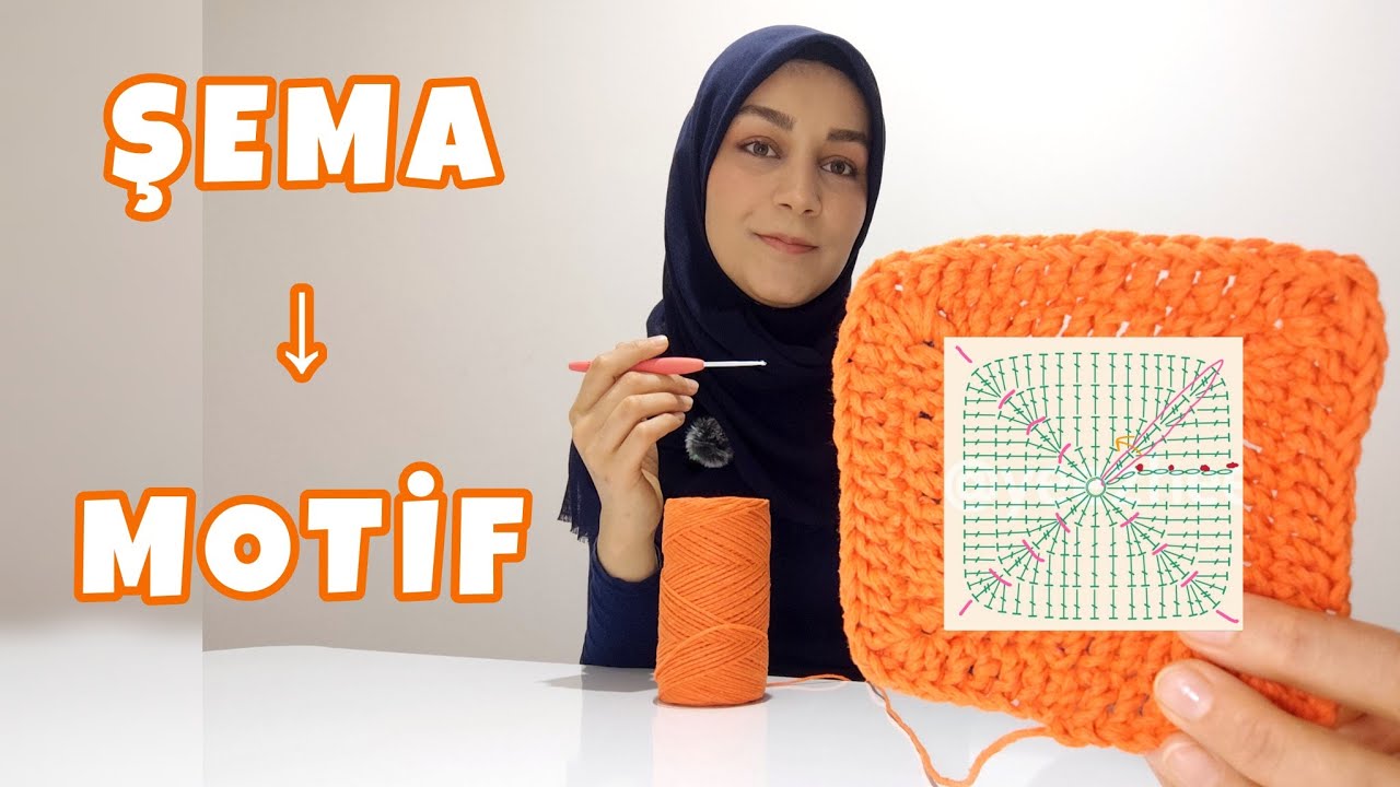 Örgü Şemasıyla Motif Anlatımı | Kolay Örgü Motifi