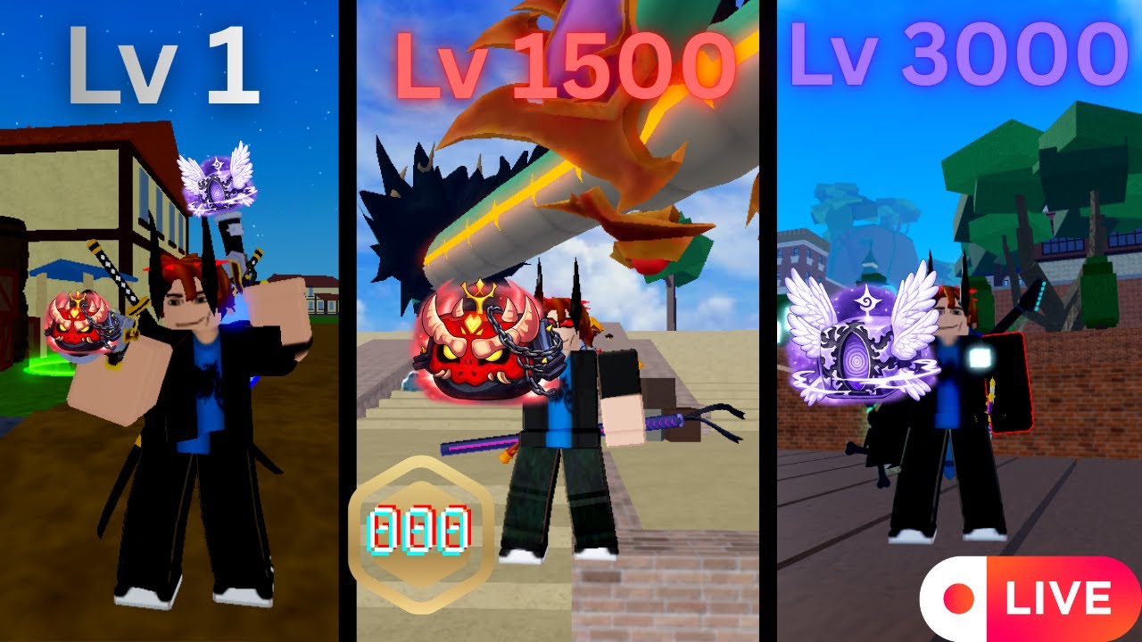 NOOB to PRO with ZERO Robux in Bloxfruits LIVE (control rework)