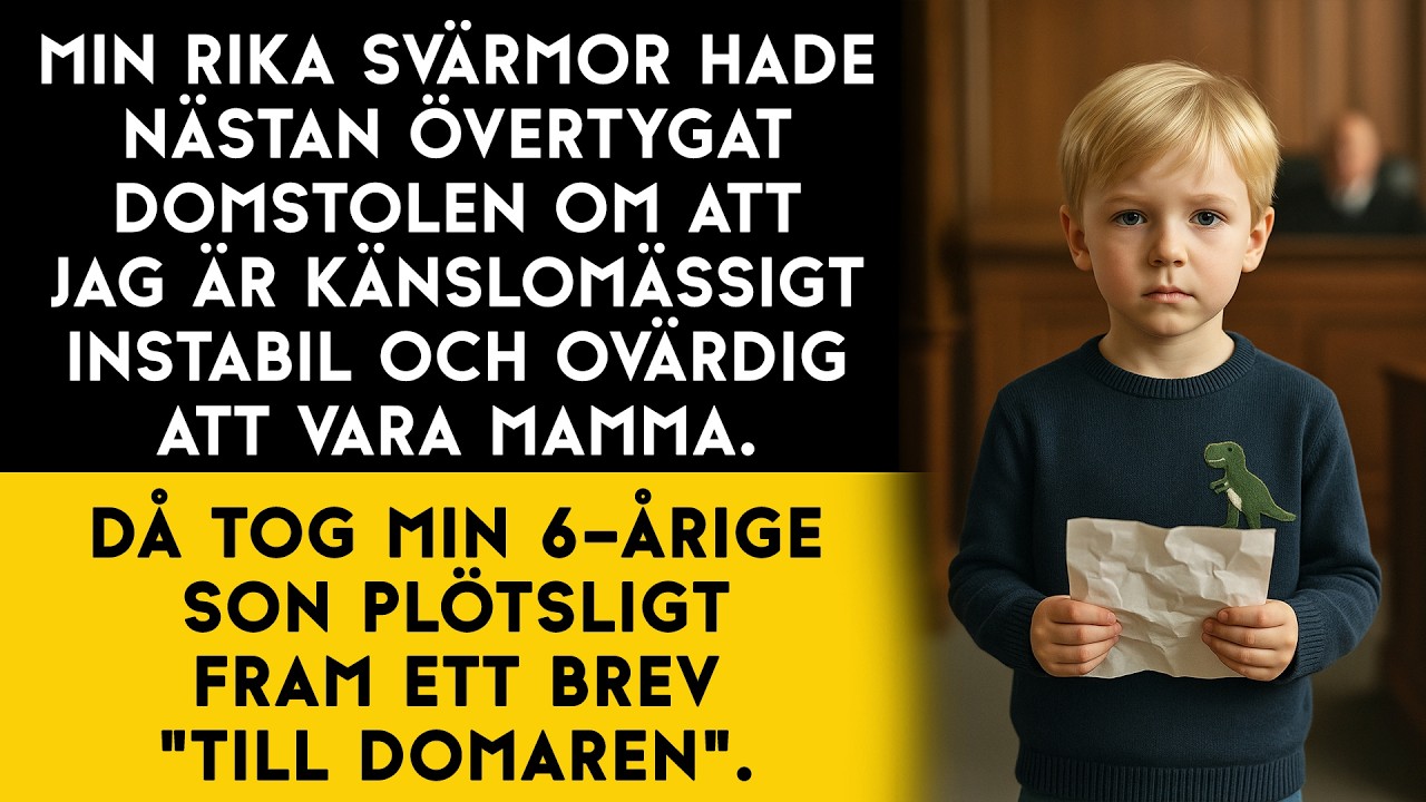 Svärmor ville ta min son ifrån mig – men plötsligt tog han fram ett papper ur ryggsäcken