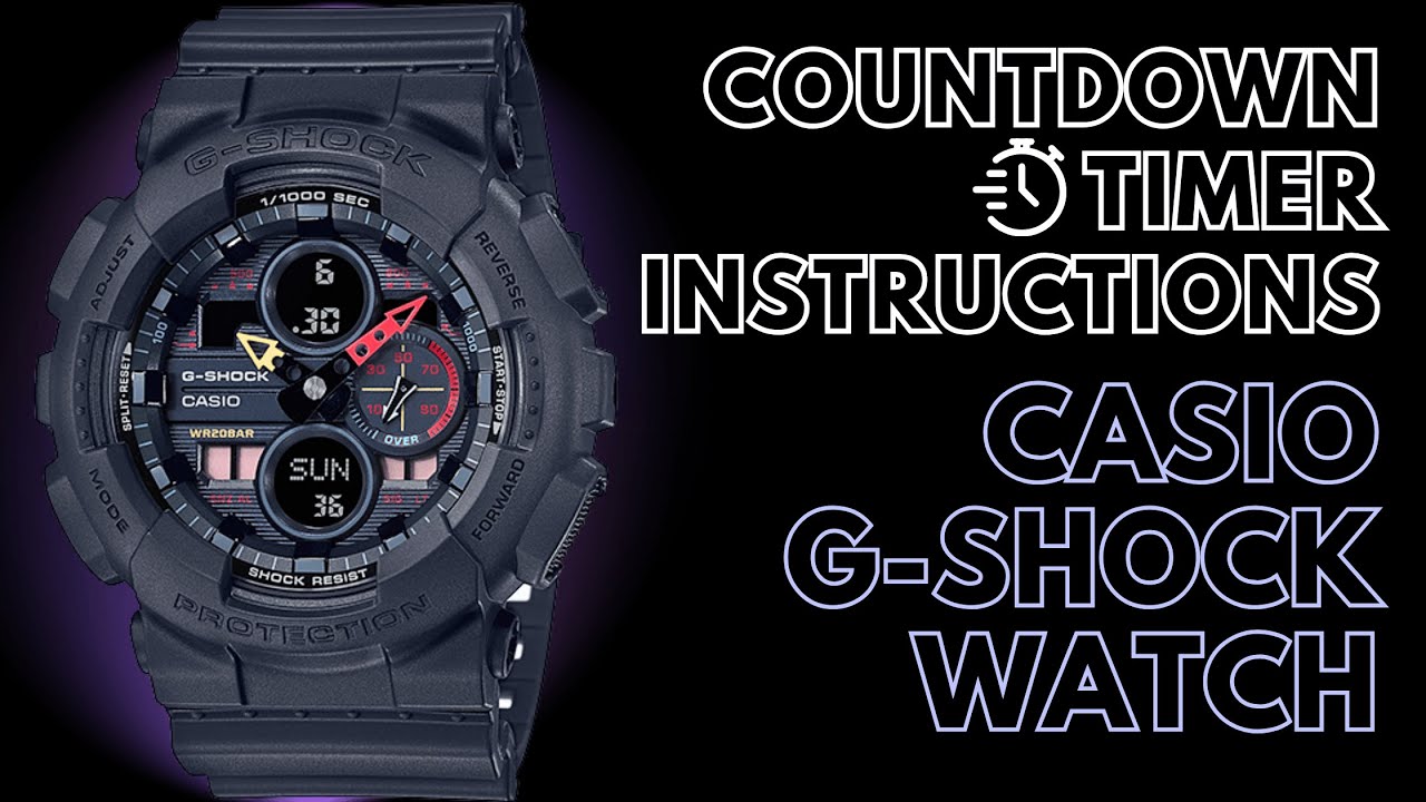 Инструкция по использованию таймера обратного отсчёта Casio G-Shock | Как использовать секундомер...