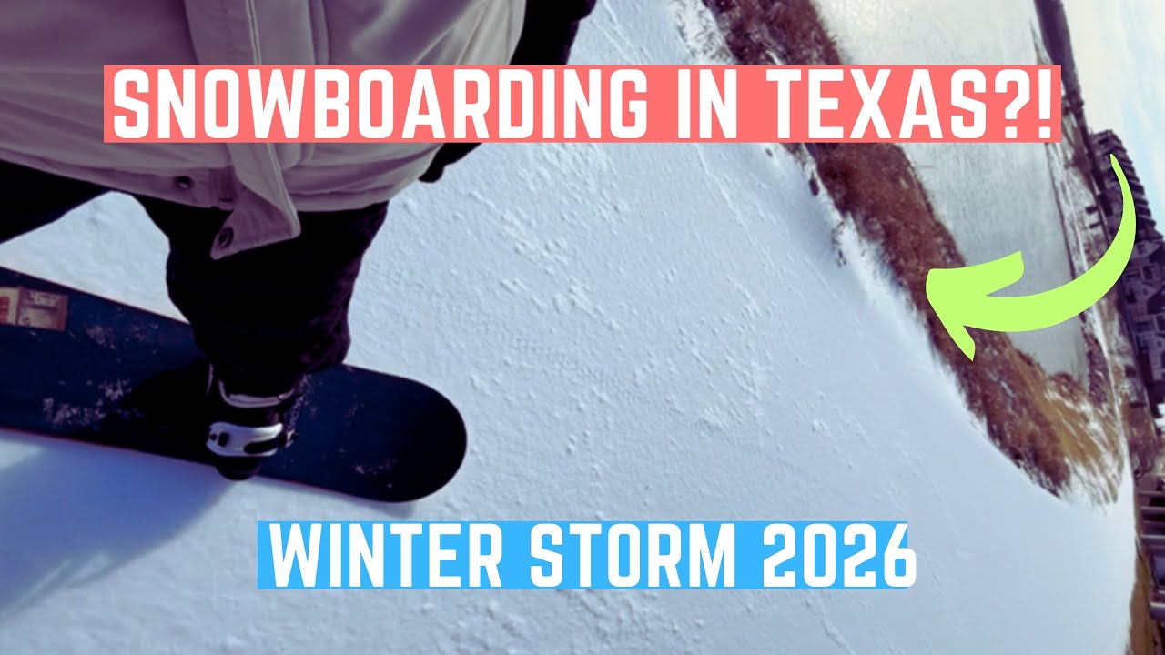 Went Snowboarding in TEXAS - Last Spot is the Best! | Winter Storm 2026