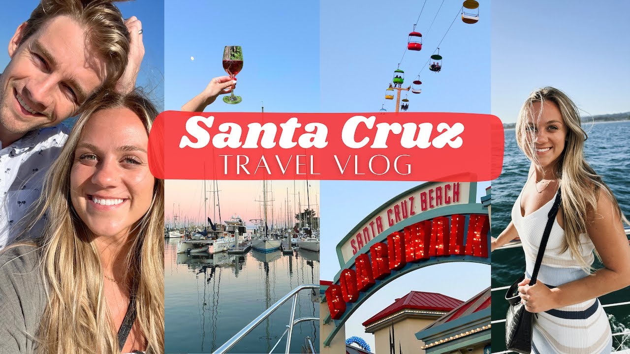 CALIFORNIA TRAVEL VLOG 🌞 PT 1 | Santa Cruz 🌺 sunset sailing, wineries & boardwalk