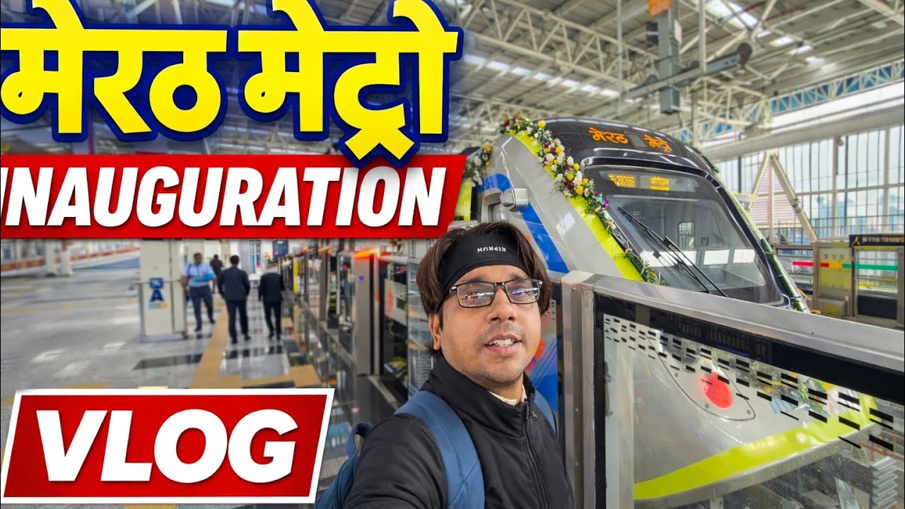 Meerut metro train inauguration by pm modi🔥 | First day journey in meerut metro 😍