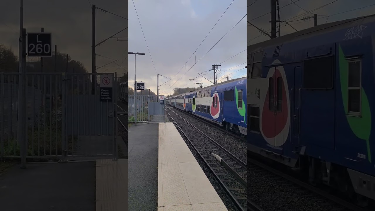 Passage sans arrêt d'un Z 20500 à Survilliers-Fosses ! 