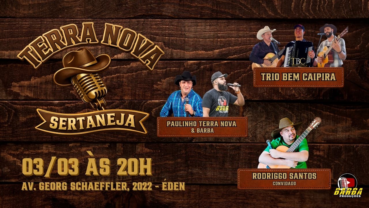PROGRAMA TERRA NOVA SERTANEJA #15 - CONVIDADO: RODRIGGO SANTOS