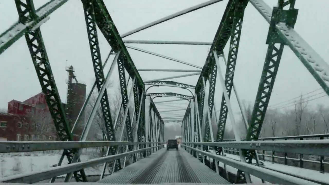 Driving through the snow in Upstate NY