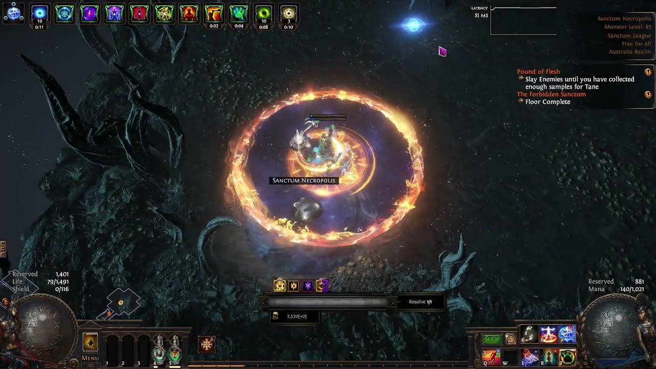 No Hit Sanctum run | Essentially ruetoo's build.