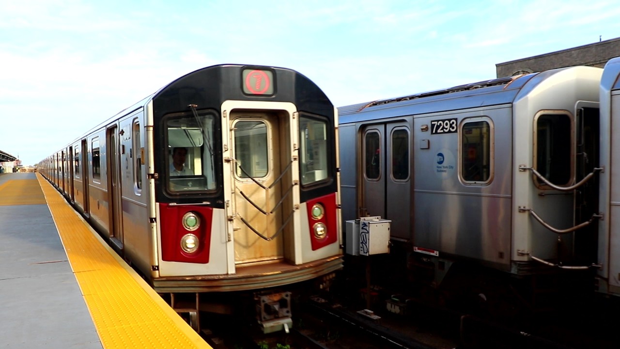 Flushing-Main Street & Hudson Yards Bound R188 7 Trains @ 40th Street