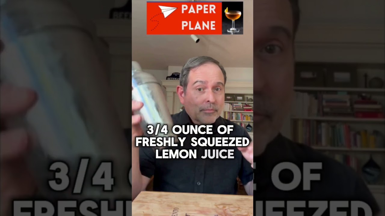 How to Make a Perfect Paper Plane Cocktail 🍊✈️ 