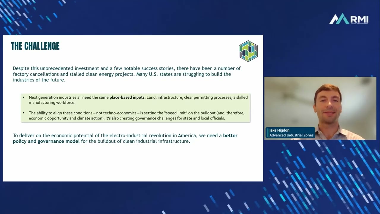 Webinar &ndash; Advanced Industrial Zones to Bolster Regional Economic Development