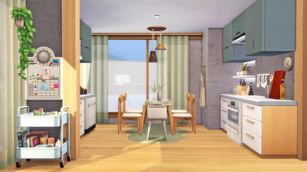 Pinecrest Apartment 404 🌿 Sims 4 Speed Build Stop Motion (NO CC)