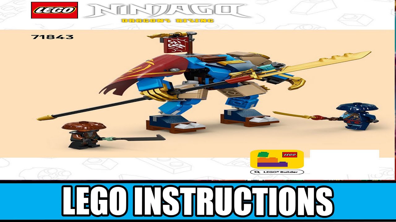 LEGO Instructions - Ninjago - 71843 - Rogue's Mech Dragon Rider - Dragons Rising Season 3 (Book 1)