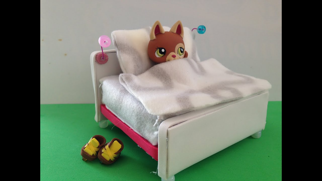 How to make miniature bed with accessories