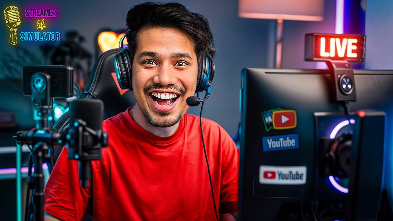 I Started My New YOUTUBE Channel😱| Streamer Simulator