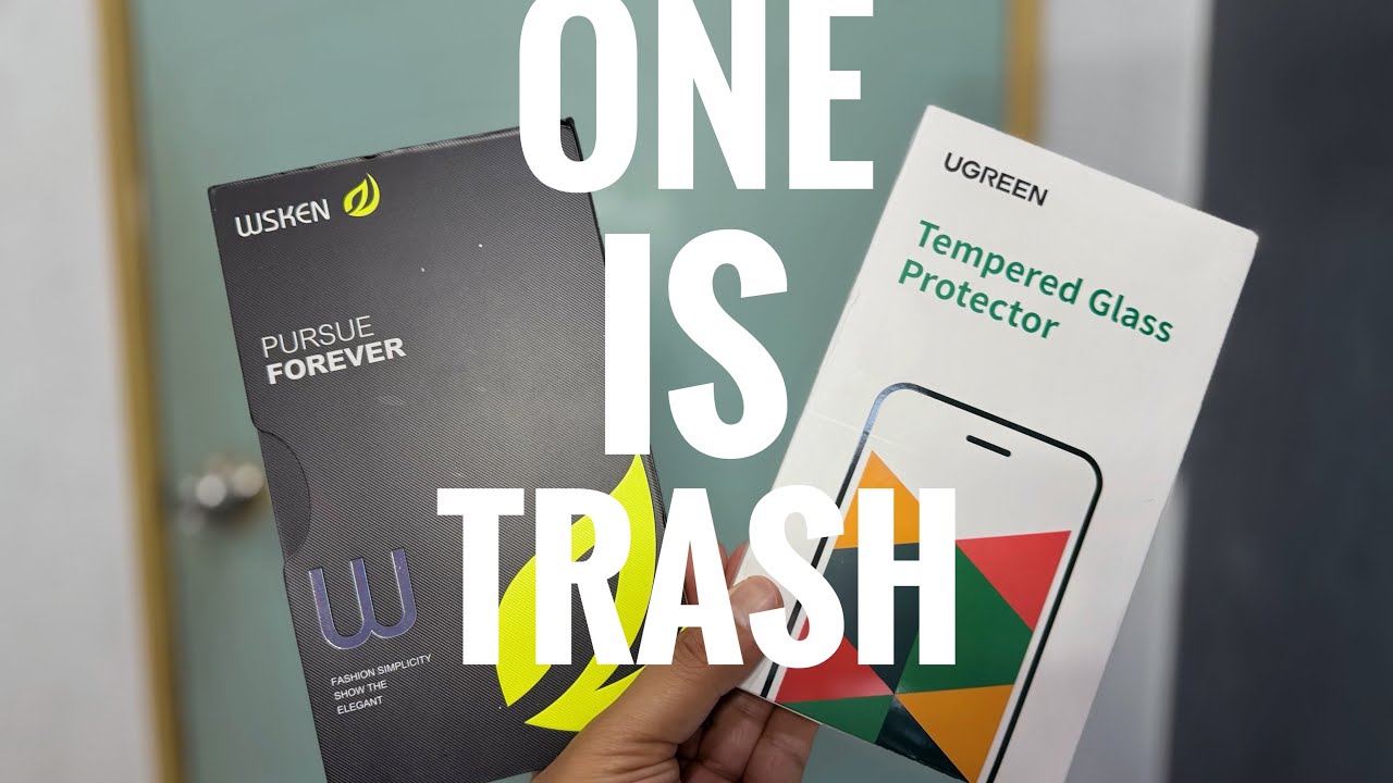 Iphone 17 Pro WSKEN vs UGREEN Tempered glass screen protector review