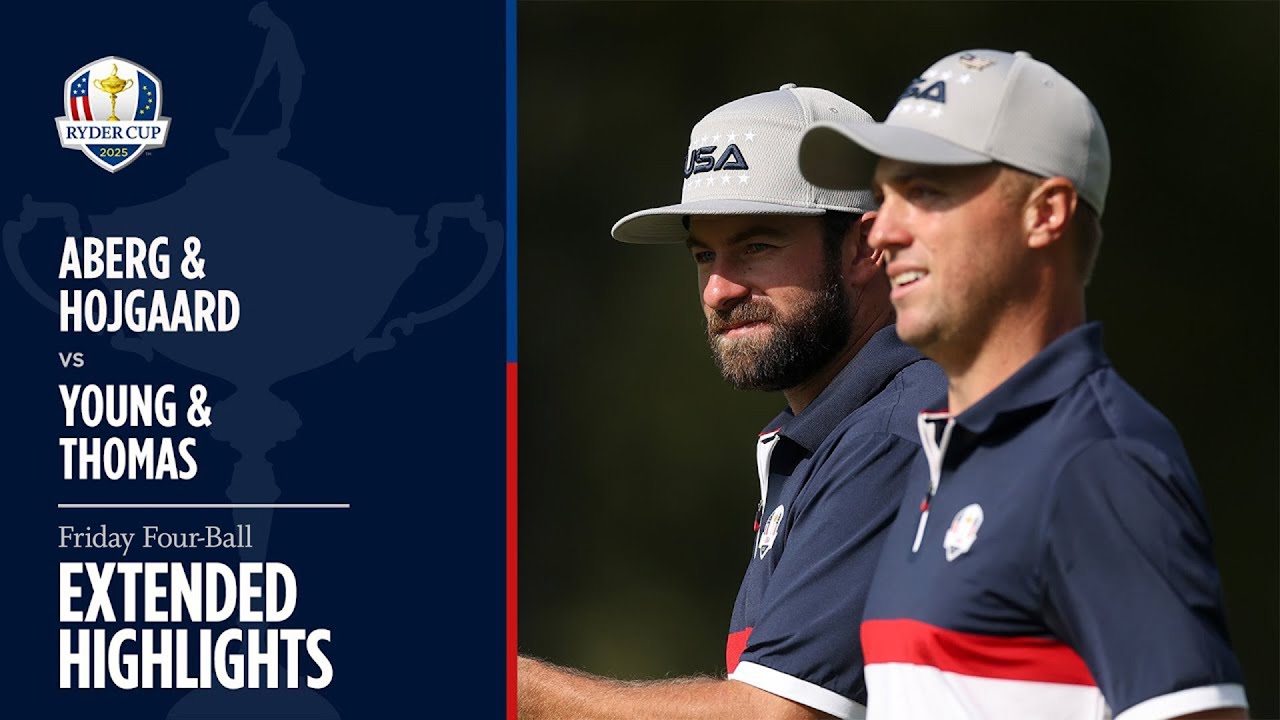 Aberg/Hojgaard vs Young/Thomas Extended Highlights | Friday Four-Ball | 2025 Ryder Cup