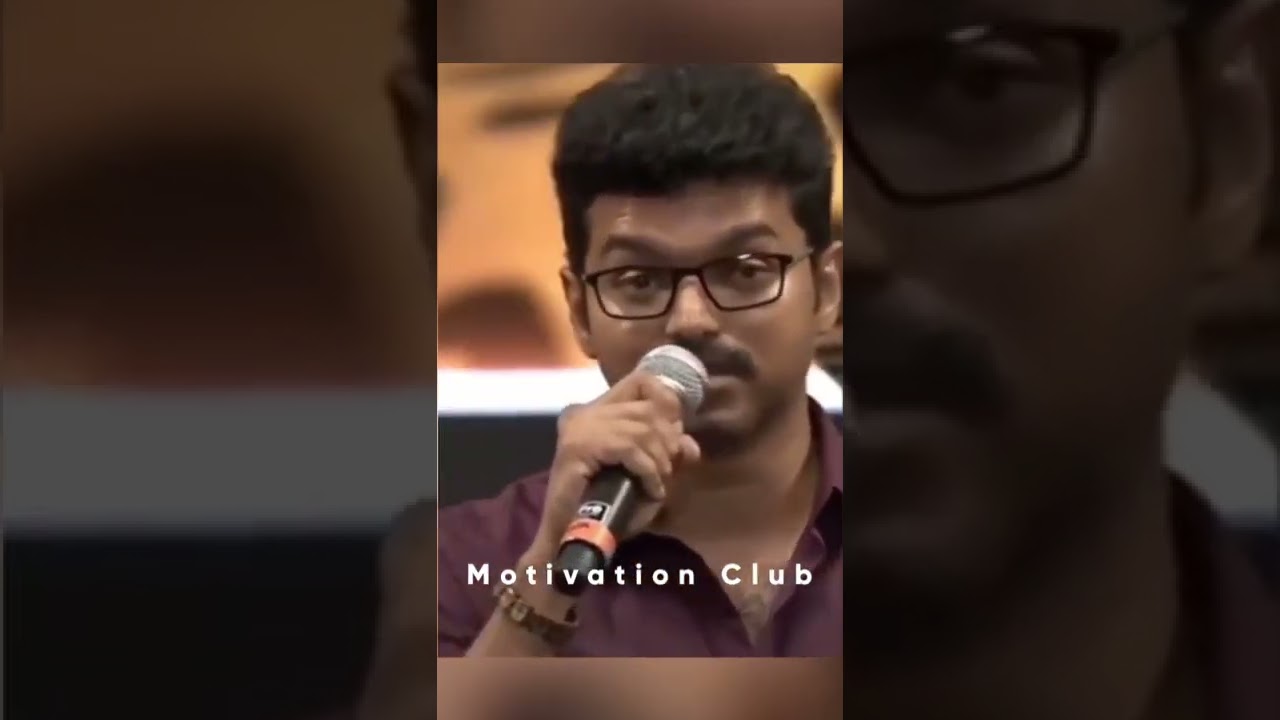 Thalapathy Vijay Motivational Speech Video Tamil Motivation Whatsapp Status #shorts