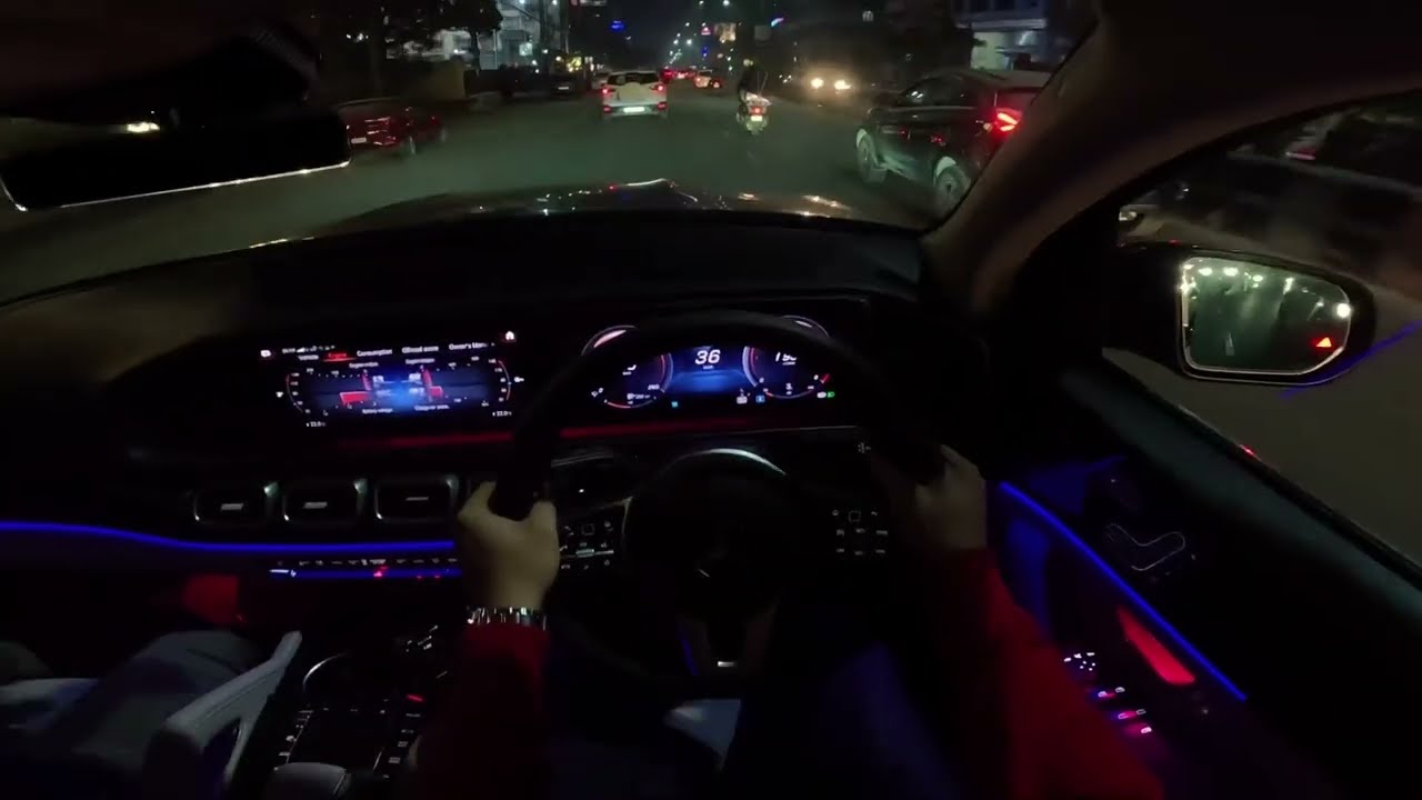 Illuminating the Night: 2023 GLS 400d | POV Driving Experience