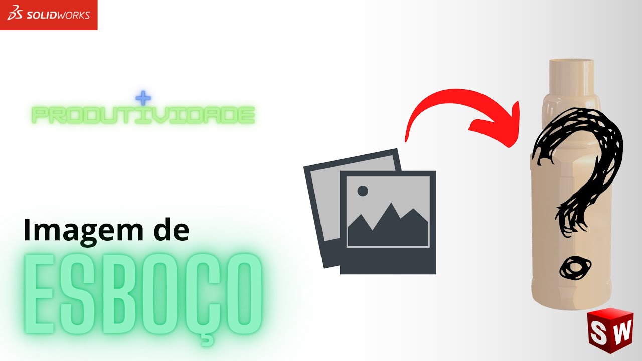 Ótima ferramenta do SOLIDWORKS - ESBOÇO DE IMAGEM
