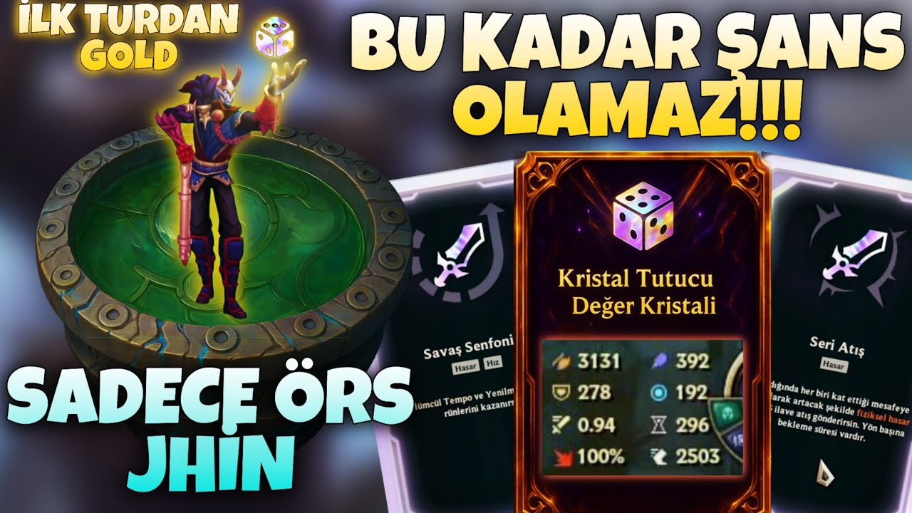 D&Uuml;NYANIN EN ŞANSLI &Ouml;RS JHİN VİDEOSU - LOL ARENA MODU