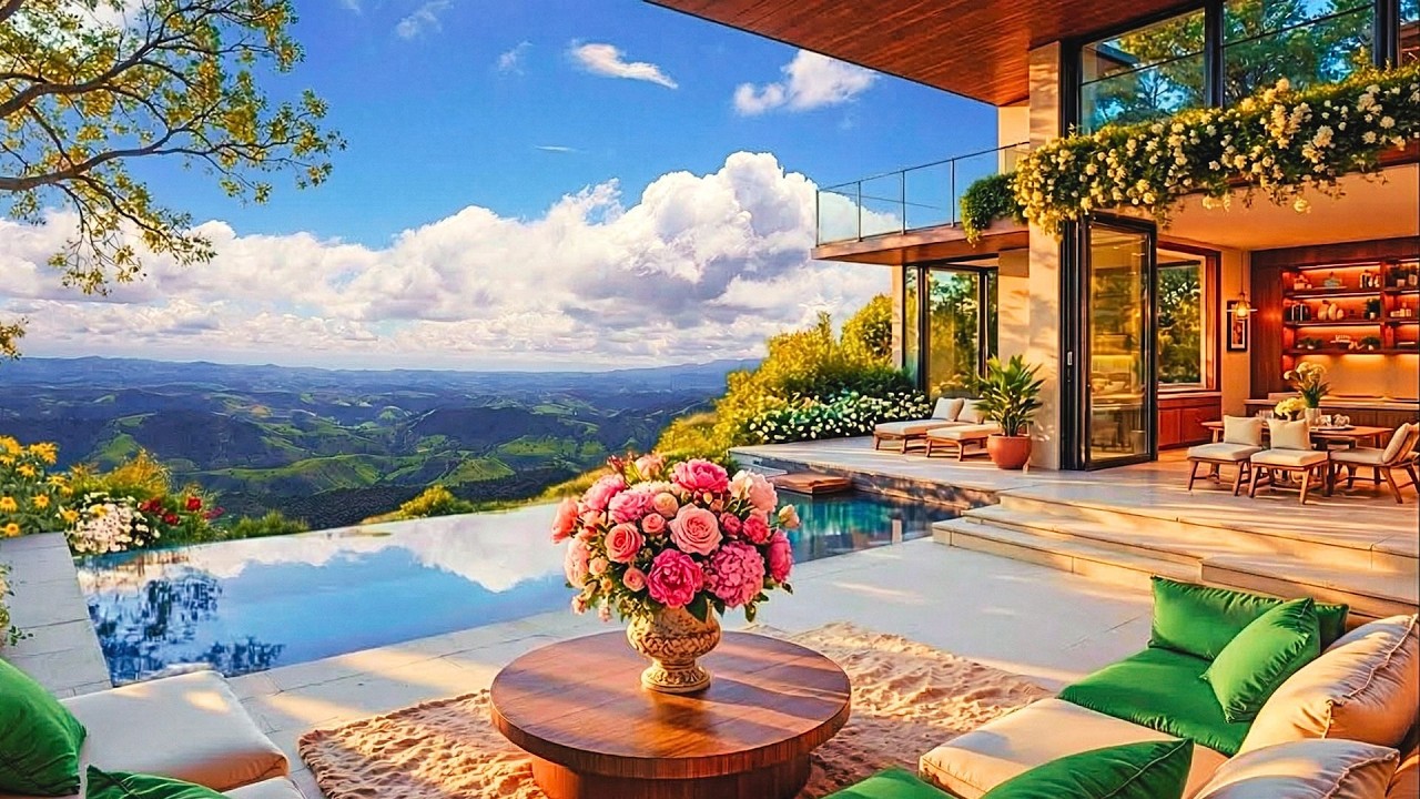 Soothing and tranquil jazz | Luxurious mountain views | Luxurious moments for focus