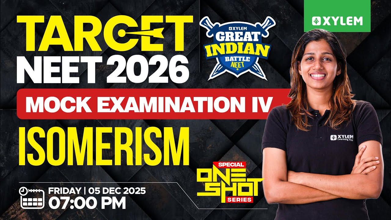 TARGET NEET 2026 | GIB - IV | Special One Shot Series | Isomerism | Xylem NEET 2026