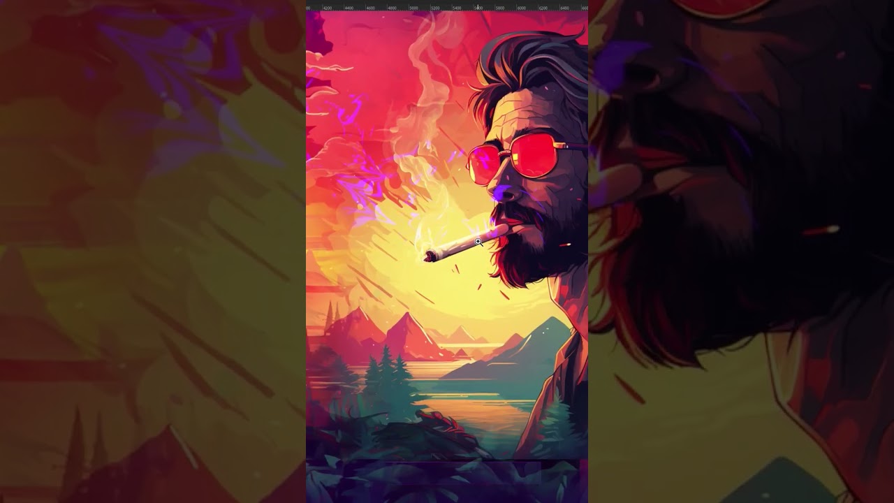 Messing around with Al #smoke #weed #aiart #creation #cannabis #weedart #sunsetsessions #abstract