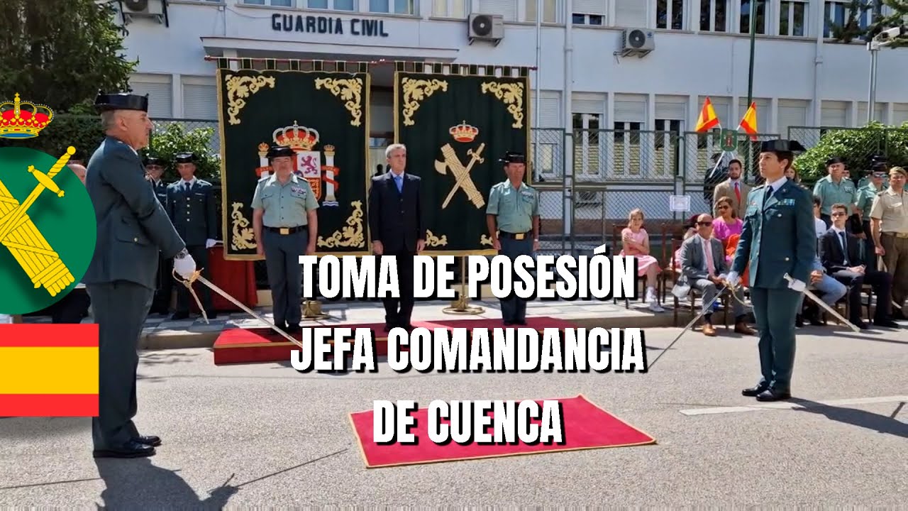 El director general, Leonardo Marcos, en la toma de posesión de la jefa de Comandancia de Cuenca