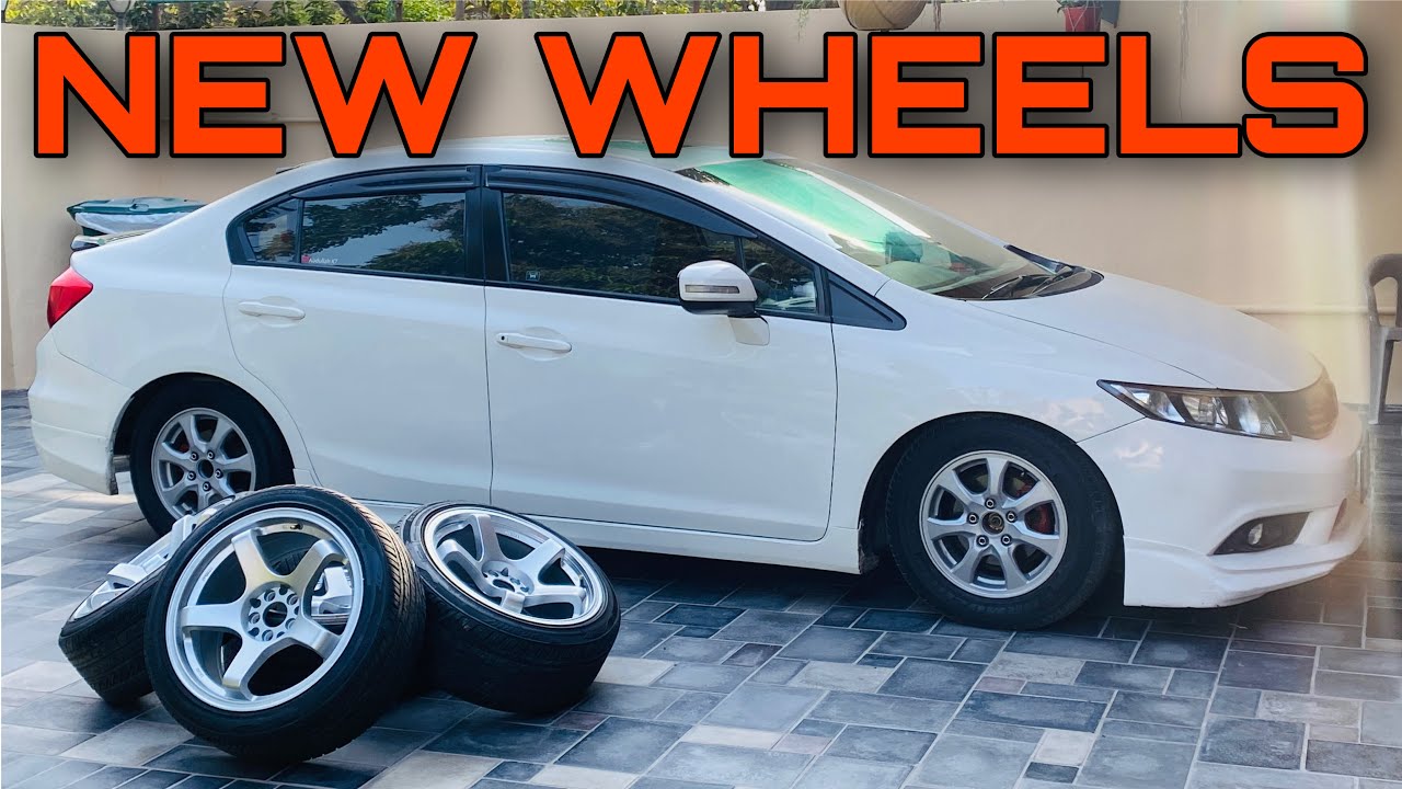 New wheels for Honda civic || ROTA P45R