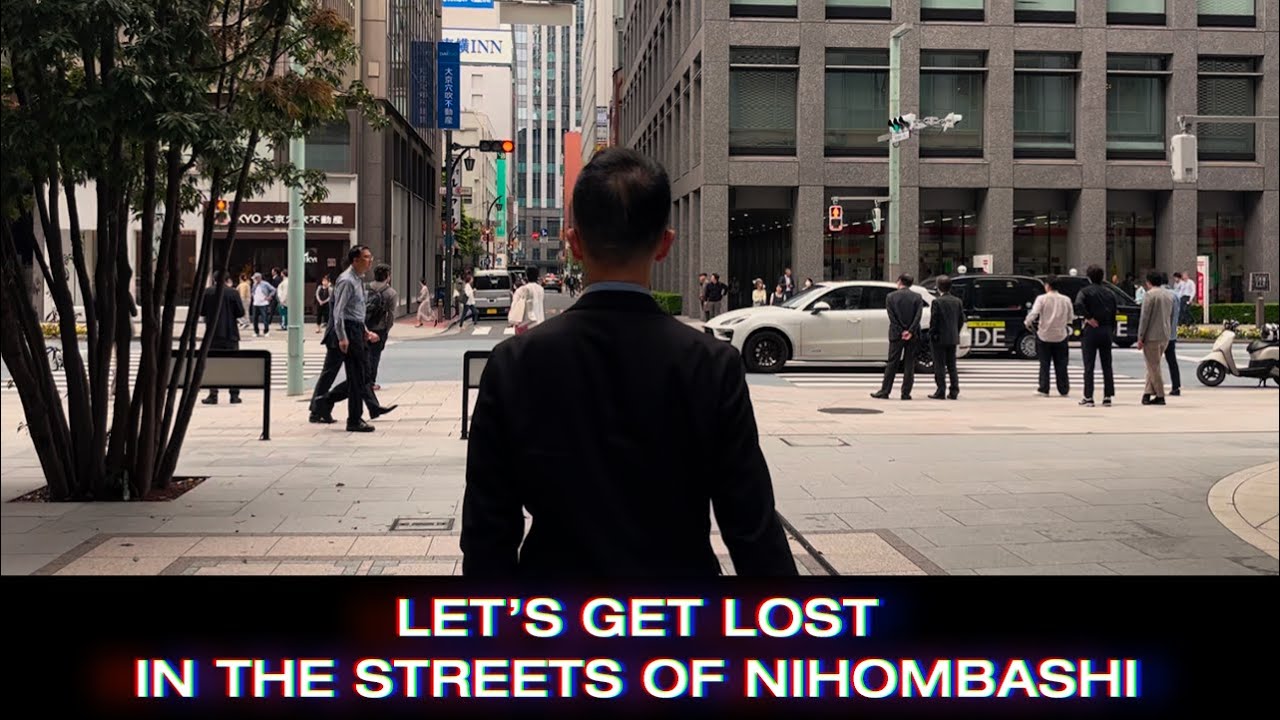 Let's get lost in the streets of Nihombashi - unseen Tokyo walking tour in 4K with 3D audio