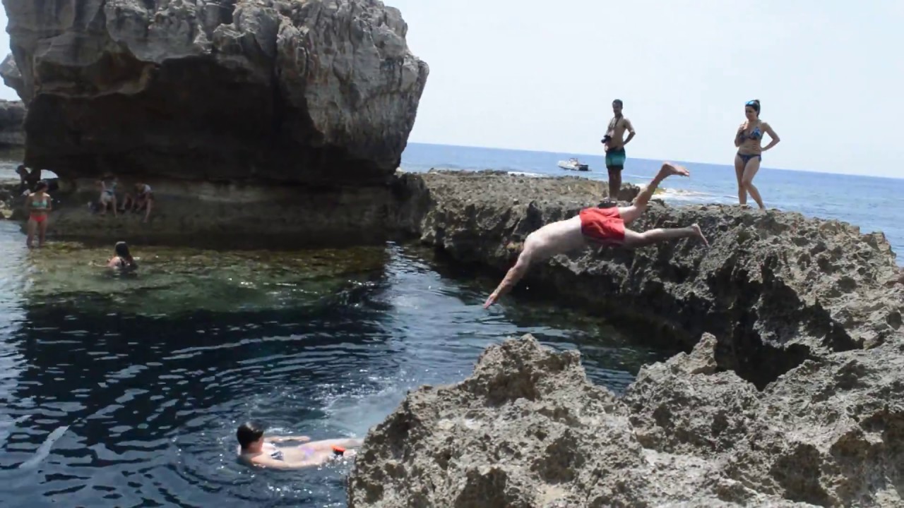Raw video of Blue Hole, Gozo Malta