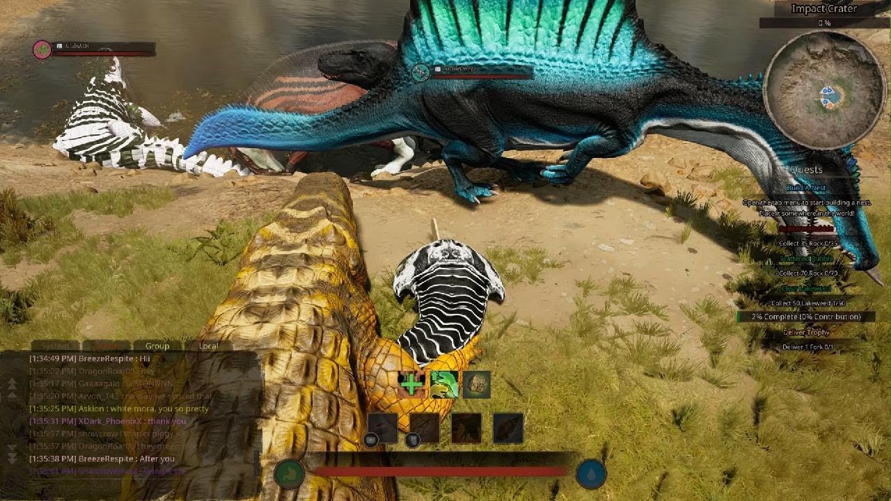 Path of Titans chilling as crab in old ic