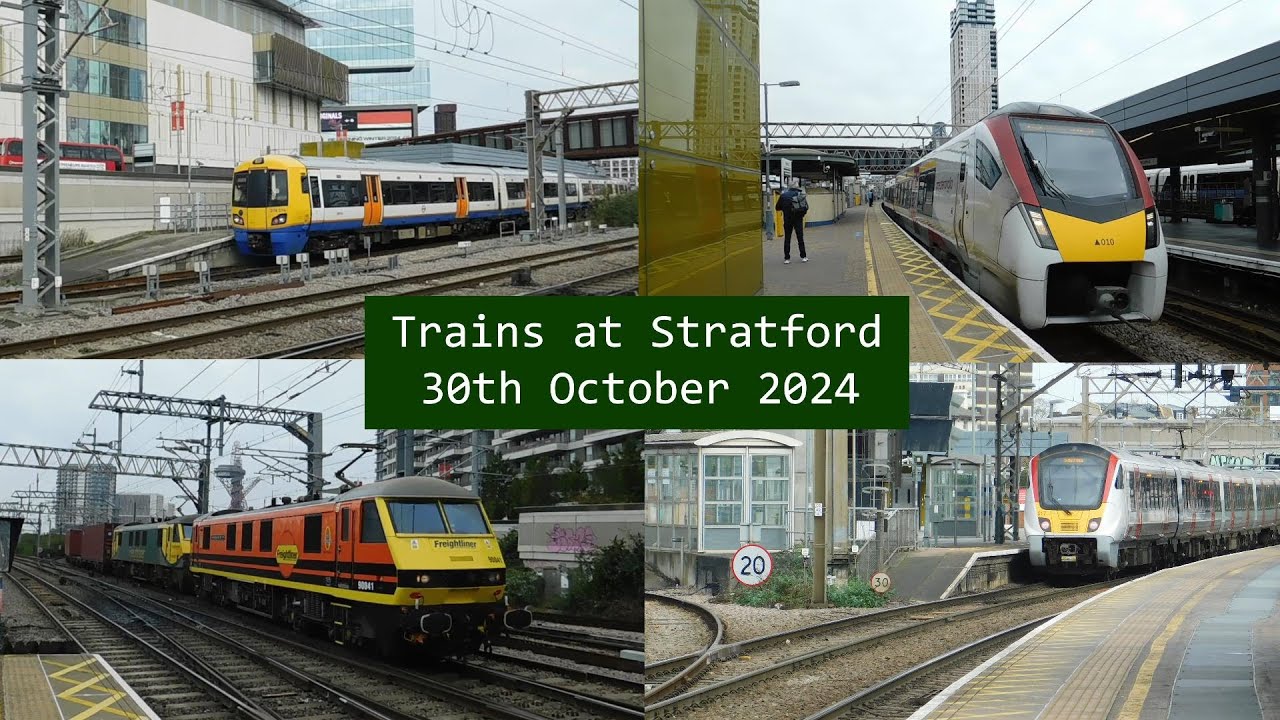 Trains at Stratford - 30th October 2024