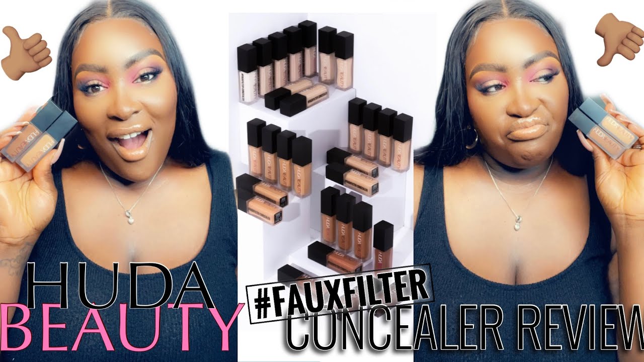 NEW HUDA BEAUTY #FAUXFILTER LUMINOUS MATTE CONCEALER | REVIEW, DEMO & SWATCHES  | MARIA RICHES
